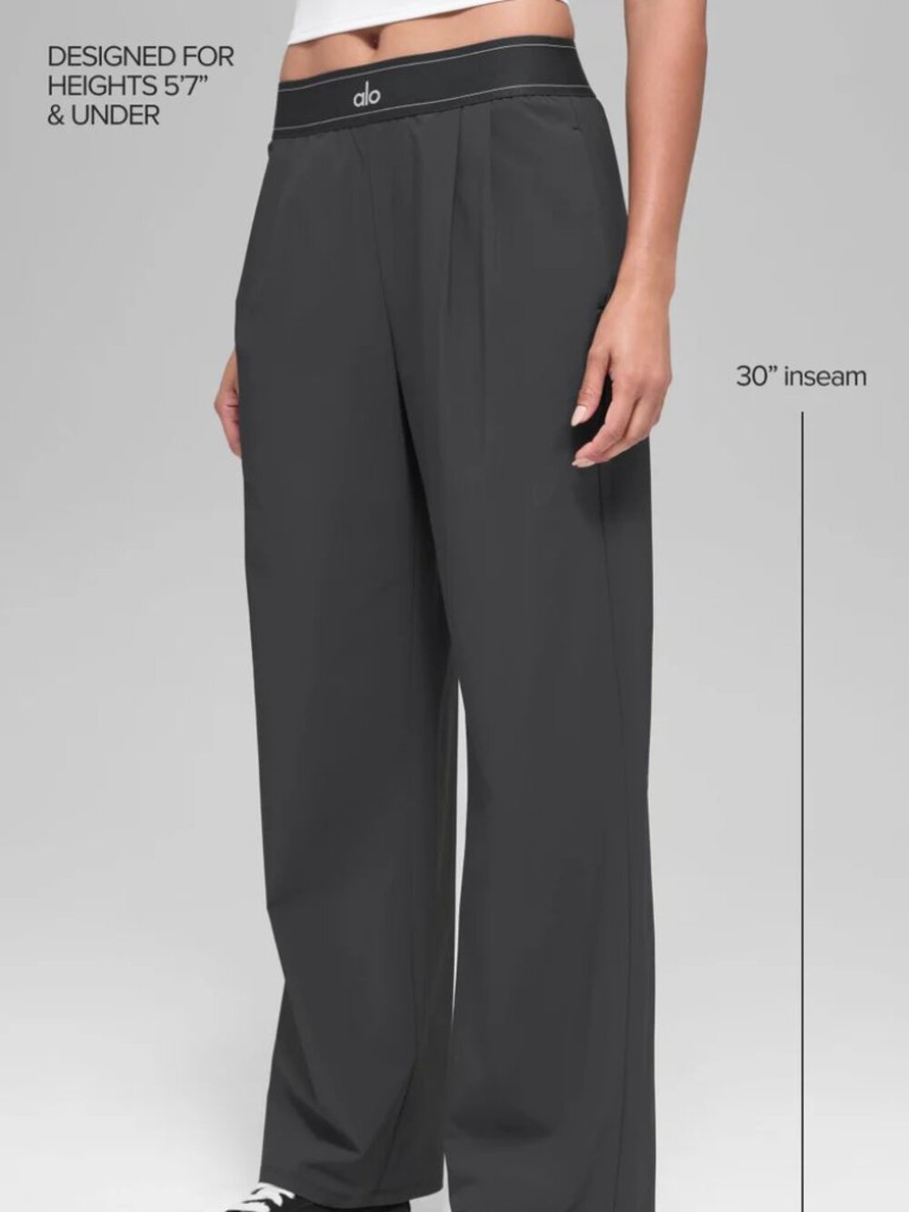🎬Alo Yoga Suit Up Trouser Dark Grey Regular 30 Inseam ✨ - Picture 11 of 11